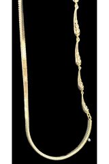 TAKI PİRİNÇ ÜZERİNE 14 AYAR ALTIN KAPLAMA KOLYE Gold